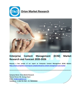 Enterprise Content Management (ECM) Market Research and Forecast 2020-2026