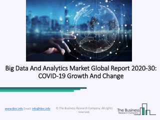 (2020-2030) Big Data and Analytics Market Size, Share, Growth And Trends