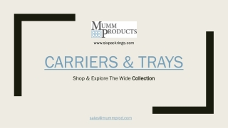 Shop Online - Bottle Carriers & Trays