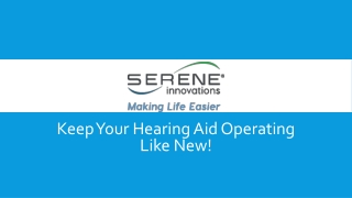 ReNew® Hearing Aid Dryer & Freshener