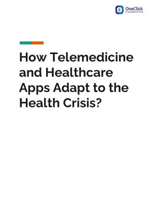 How Telemedicine and Healthcare Apps Adapt to the Health Crisis?