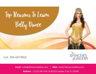 Top Reasons to learn Belly Dance