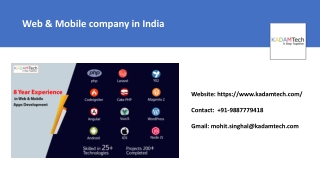 Which is the best Web & Mobile company in India?