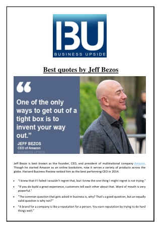 Best quotes by Jeff Bezos