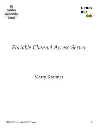 Portable Channel Access Server