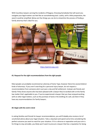 5 Tips for Finding a Family Lawyer