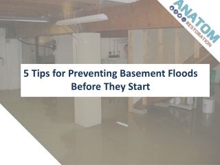 5 Tips for Preventing Basement Floods Before They Start, Anatom Restoration