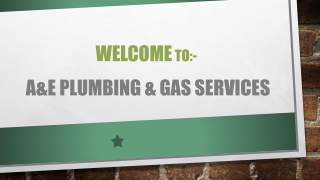 Need plumbing service in Chingford Mount