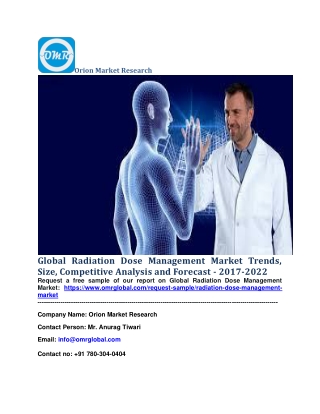 Global Radiation Dose Management Market Trends, Size, Competitive Analysis and Forecast - 2017-2022