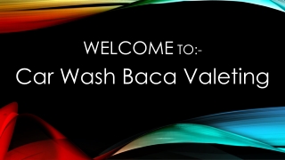 Looking for a Hand car wash in Castle Bromwich