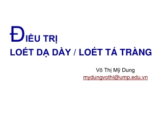 5. Điều trị Loét dạ dày tá tràng 2019