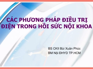 9. Các phương pháp điều trị điện trong hồi sức Nội khoa