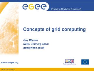 Concepts of grid computing