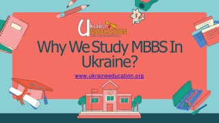 Why We Study MBBS In Ukraine ?