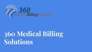 Michigan urgent care billing services - 360 Medical Billing Solutions