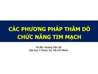 14. Thăm dò chức năng tim mạch 2019