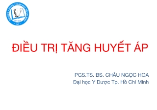 16. Điều trị Tăng huyết áp 2019