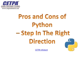 Pros and Cons of Python – Step In The Right Direction