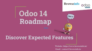 Odoo 14: Expected features and its Roadmap