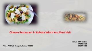 Chinese Restaurant in Kolkata Which You Must Visit