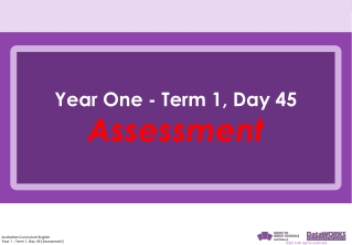 Year One - Term 1, Day 45 Assessment