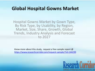 Hospital Gowns Market by Gown Type, By Risk Type, by Usability, by Region, Market, Size, Share, Growth, Global Trends, I