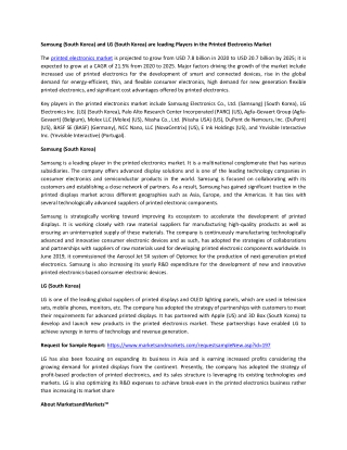 Printed Electronics Market by Printing Technology, Application, Material, End-Use Industry