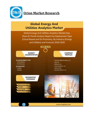Global Energy And Utilities Analytics Market Size, Competitive Analysis, Share,