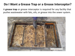 Do I Want a Grease Trap or a Grease Interceptor