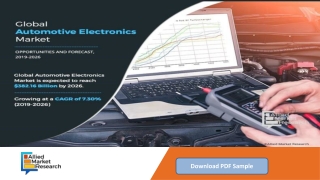 Automotive Electronics Market Expected to Reach $382.16 Billion by 2026