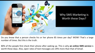 Why SMS Marketing is Worth these Days?