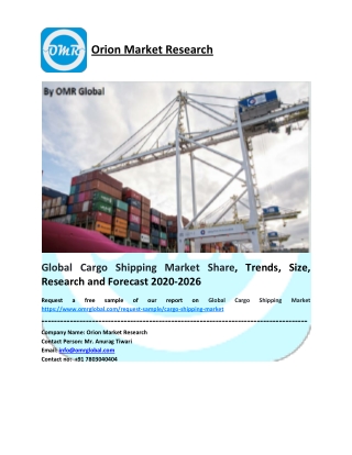 Global Cargo Shipping Market Size, Share, Analysis, Industry Report and Forecast to 2026