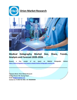 Medical Holography Market Research and Forecast 2020-2026