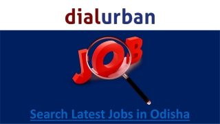 Jobs in Odisha