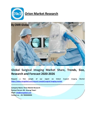 Global Surgical Imaging Market Size, Industry Trends, Share and Forecast 2020-2026