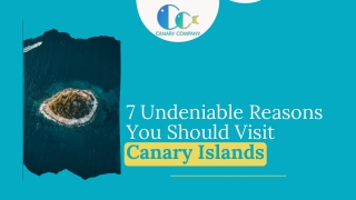 7 Undeniable Reasons You Should Visit Canary Islands