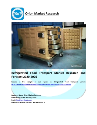 Refrigerated Food Transport Market Growth, Size, Share and Forecast 2020-2026