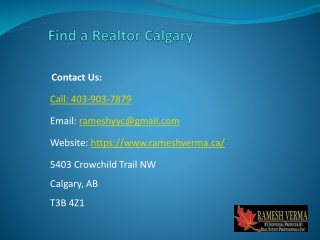 Find a Realtor Calgary