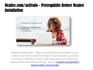 Mcafee.com/activate - Prerequisite Before Mcafee Installation