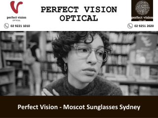 Perfect Vision - Moscot Sunglasses Sydney