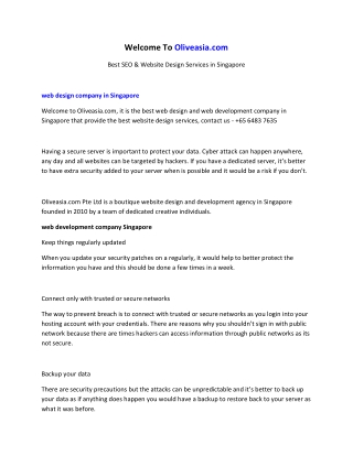 singapore web hosting company
