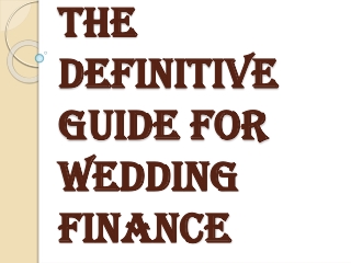 Things to be Considered While Applying for Wedding Finance