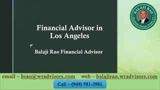 Financial Advisor in Los Angeles