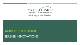 High-Definition 55 dB Amplified Phone - Serene Innovations