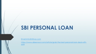 how to Grab The Best Personal Loan Deal With SBI ?