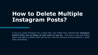 How to Delete Multiple Instagram Posts? (Proven Ways)