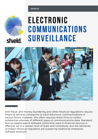 Shield | Electronic Communications Surveillance raises Compliance Regulatory
