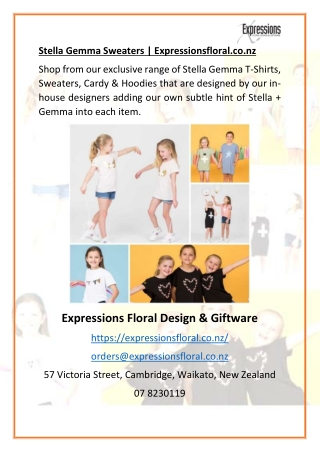 Stella Gemma Sweaters | Expressionsfloral.co.nz