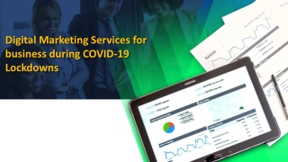 Digital Marketing Services for business during COVID-19 Lockdowns