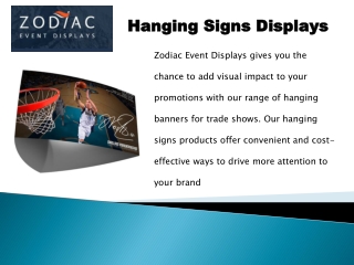 Buy Hanging Signs Online | Zodiac Event Displays